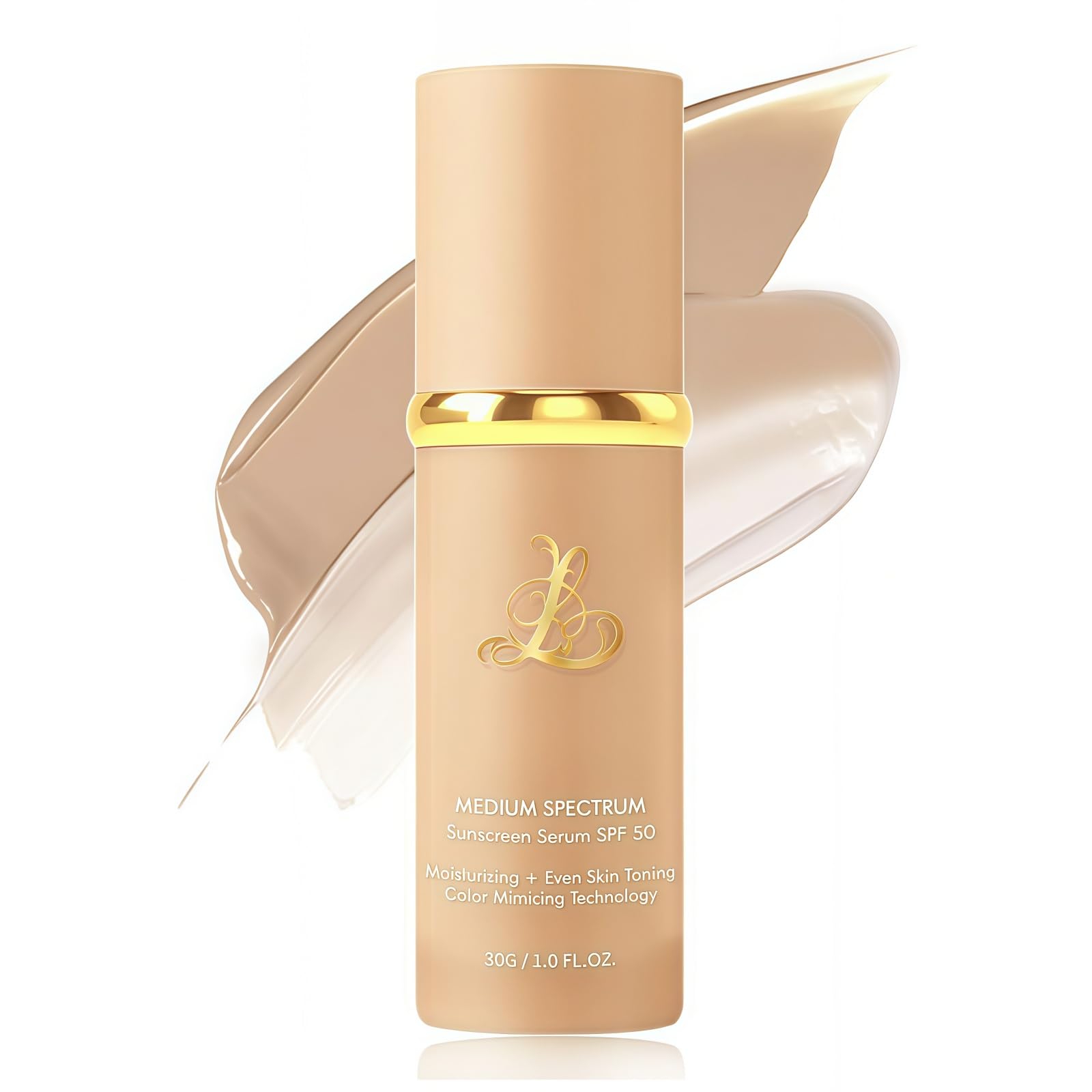 Infinite Love Makeup Base Maquillaje Hidratante Anti-Edad SPF 50 Textura Ligera sin Residuos Acabado Natural (Wheat Colour (2PCS))