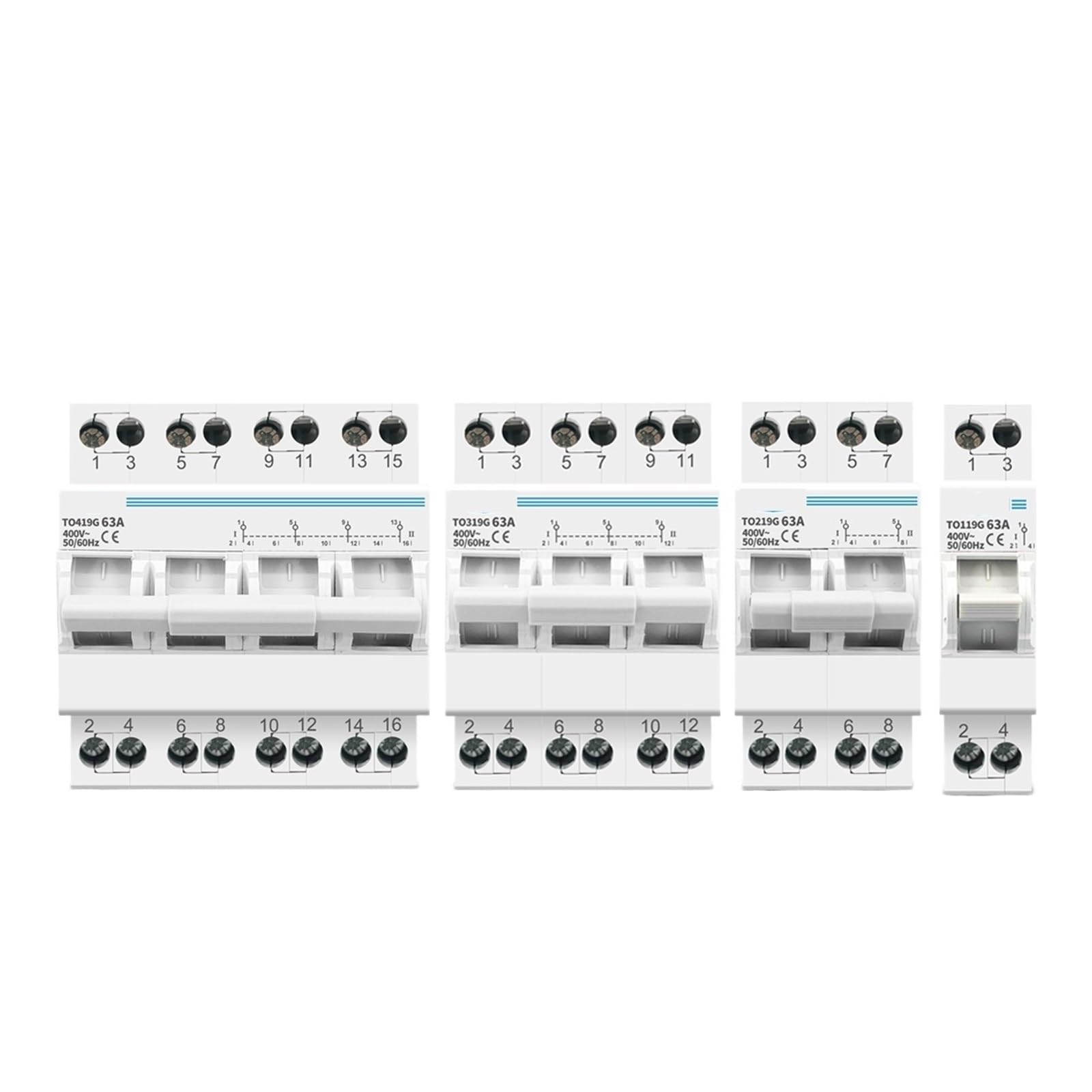 Interruptor de bloqueo transferencia energía dual 1P-4P 63A