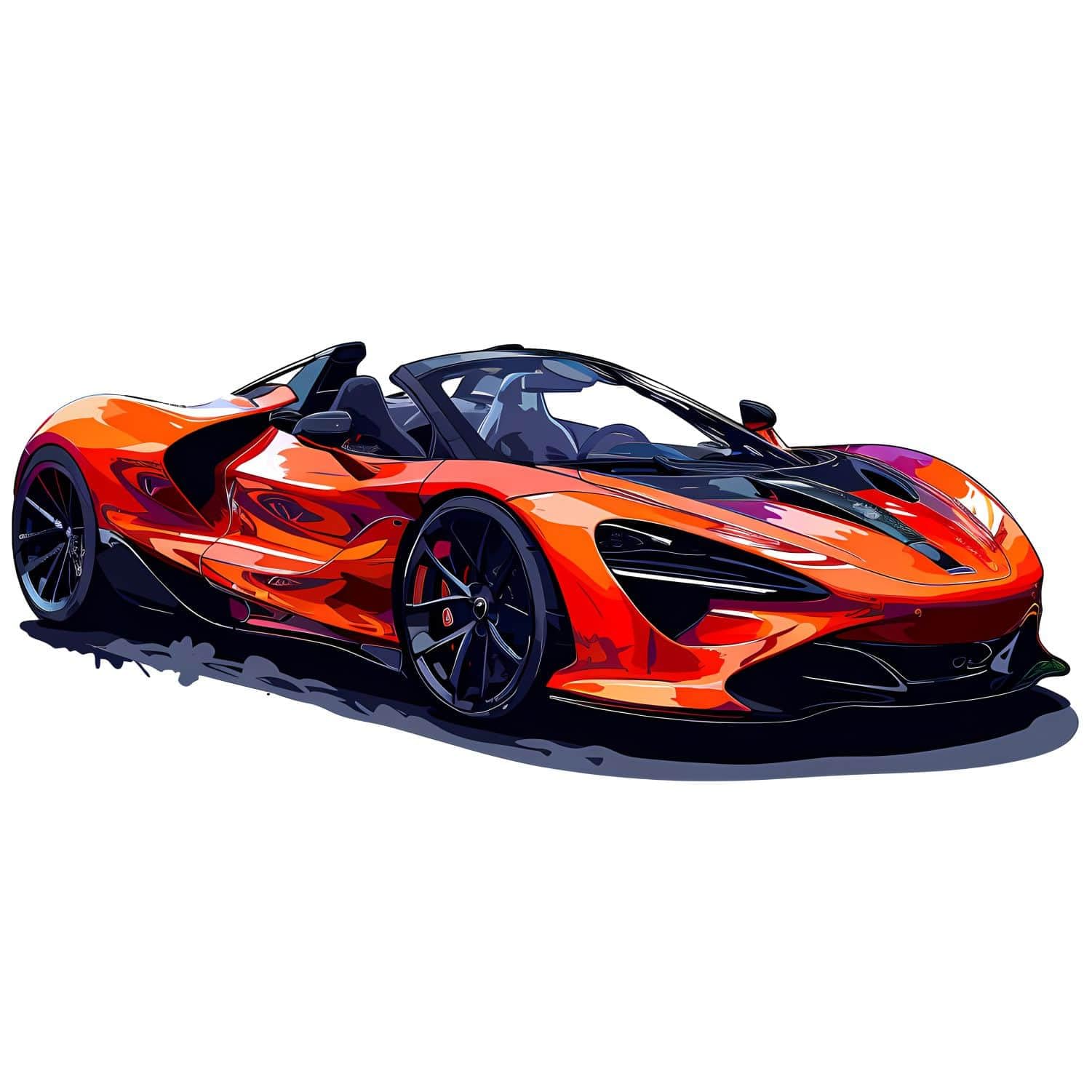 GovardhanSons Decal Style Car Cartoon Wall Sticker | Super Cars Sticker Cartoon Vehicle | Race Car Wall Sticker for Kids Room | PVC Vinyl Wall Poster - 10"x24" Inches (Pack of 1)-EAMCP-10X24-18-image-15