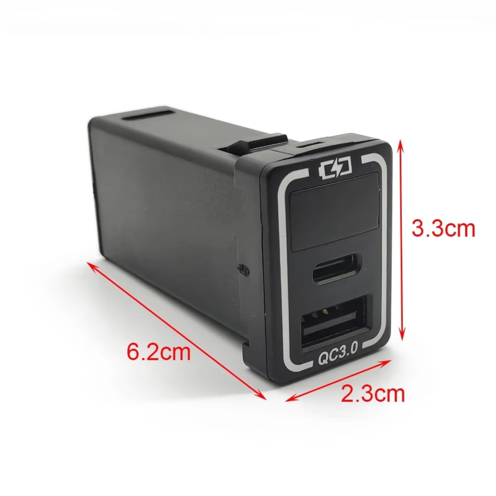 Porta USB Centrale Compatibile Con Toyota Per Camry Per Land Per Cruiser Car Dual QC3.0 Tipo C Auto Caricabatterie Telefono Auto Veicolo Rapido Porta USB