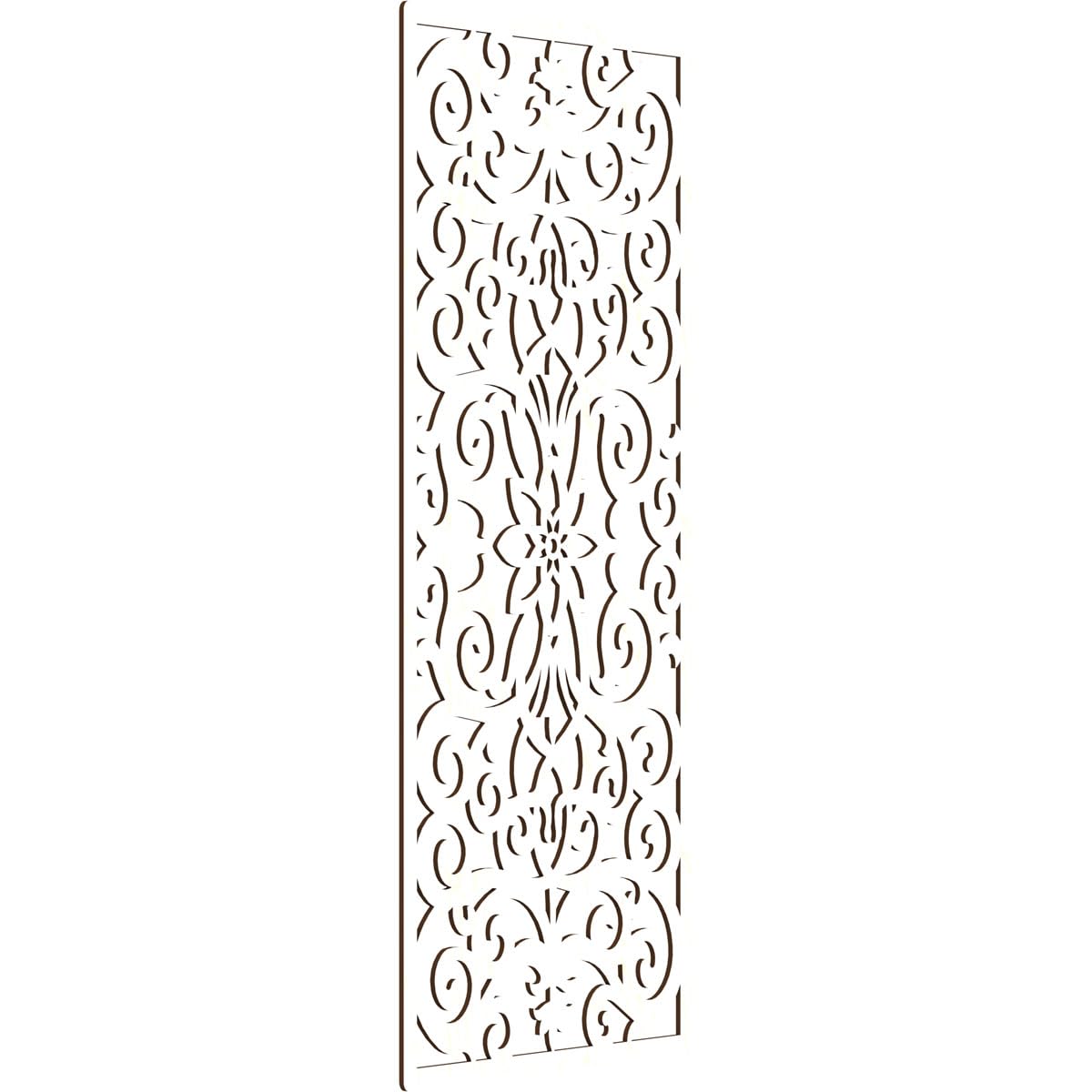 Buel Decorative Pierced Fretwork Wood Wall Panels, 33 3/8"W x 84 3/8"H x 3/8"T, Birch