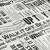 Yifely Vintage Black White Newspaper Furniture Decor Paper Self-Adhesive Shelf Drawer Liner Bookcase Sticker 17.7 Inch By 9.8 Feet