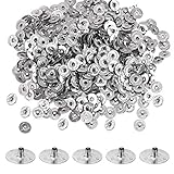BEADNOVA Candle Wick Tabs 300pcs Metal Candle Wick Sustainer Tabs for Candle Making and Candle DIY (12.5mm/ 0.5inch)