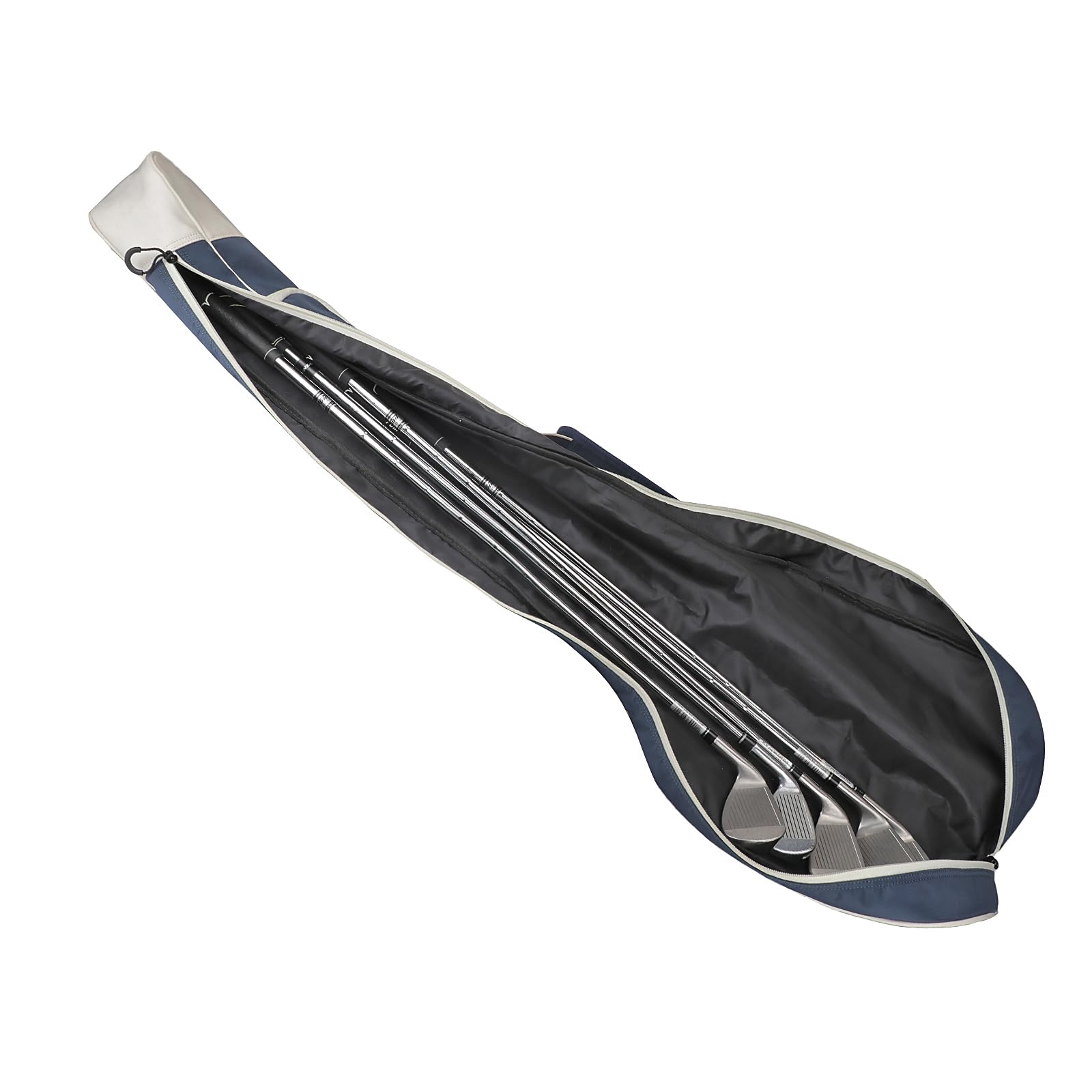 Tourbon - Borsa da golf portatile in nylon, leggera, pieghevole, con tasca con cerniera