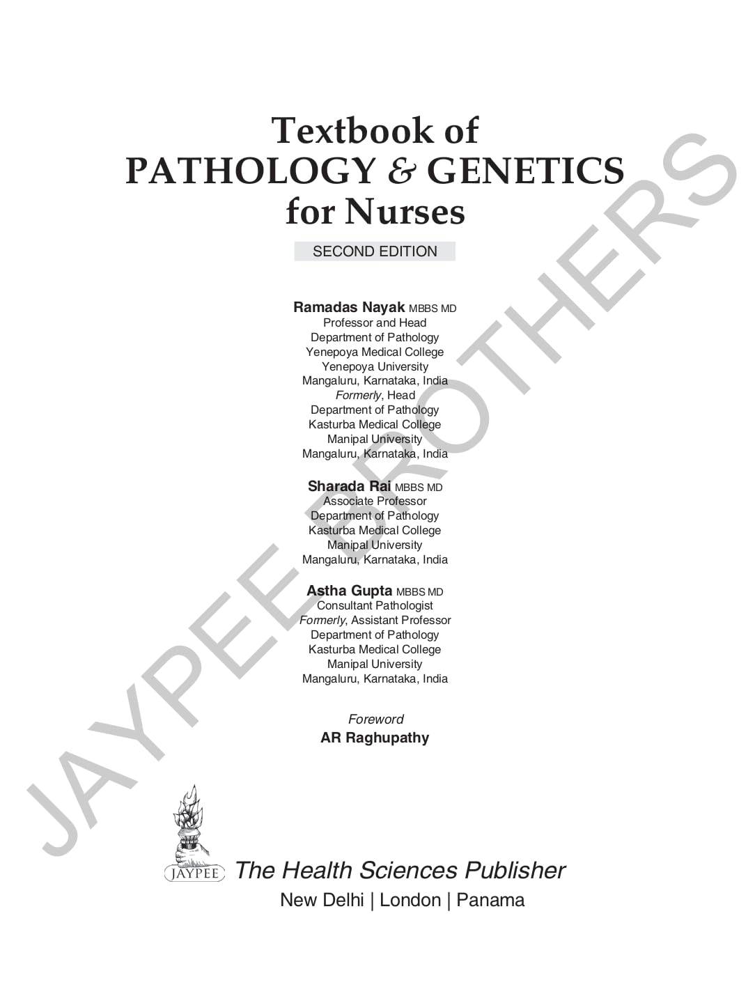 Textbook of Pathology and Genetics for Nurses 2