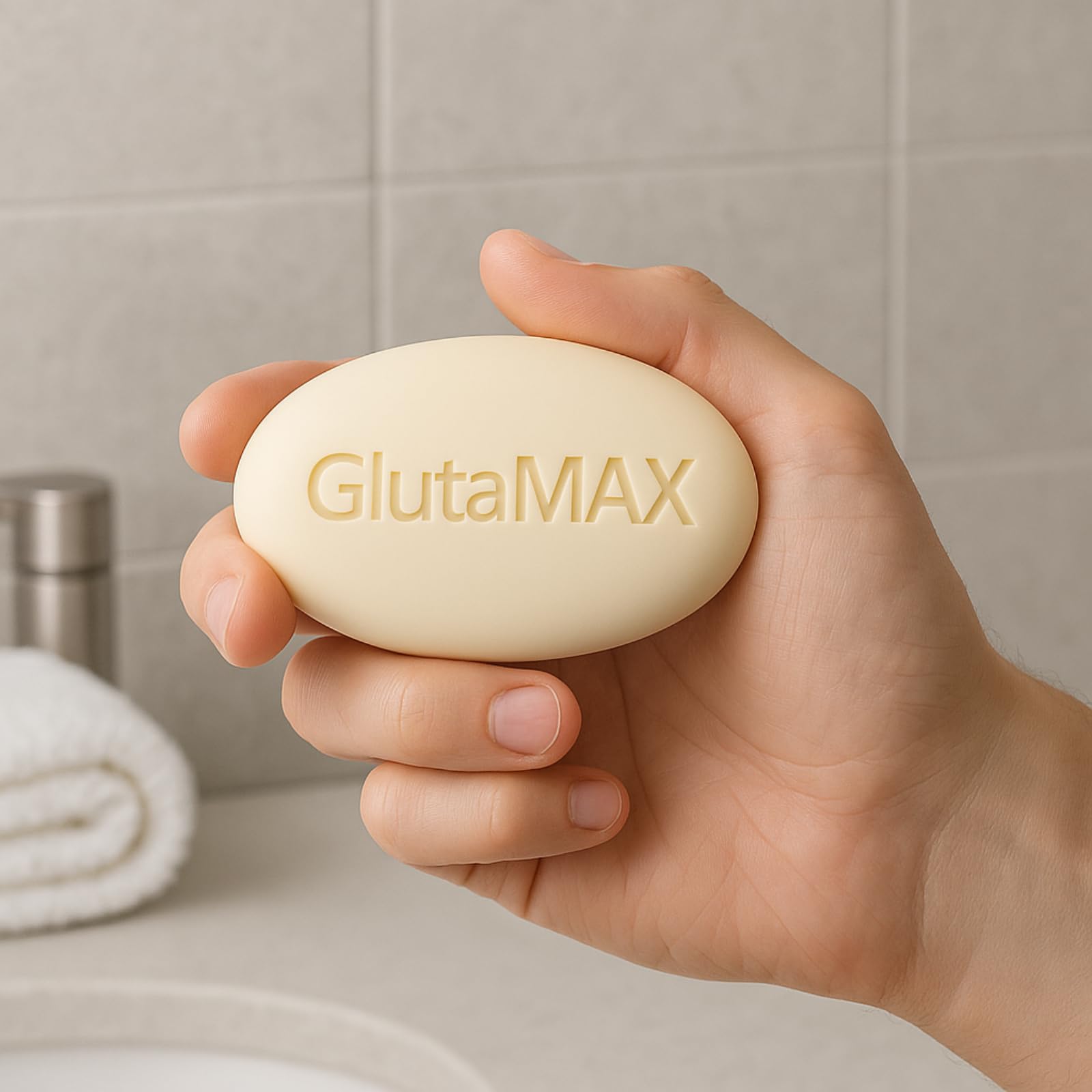 Amazon.com : GlutaMAX Skin Tone Enhancing Soap - Gentle Brightening  Cleanser with Glutathione for Face & Body - Smooth Glow Exfoliating Bar  with Fresh Scent - Nourishing Daily Care for Sensitive Skin,