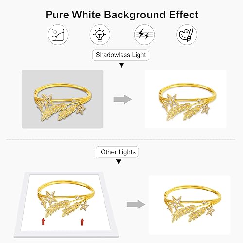 Miniatura 5 de PULUZ 15 ''15.0 in LED Fotografía Panel de luz sin sombras 1200LM 6000K Tres colores Temperatura regulable Luz de relleno LED Fondo Sombra