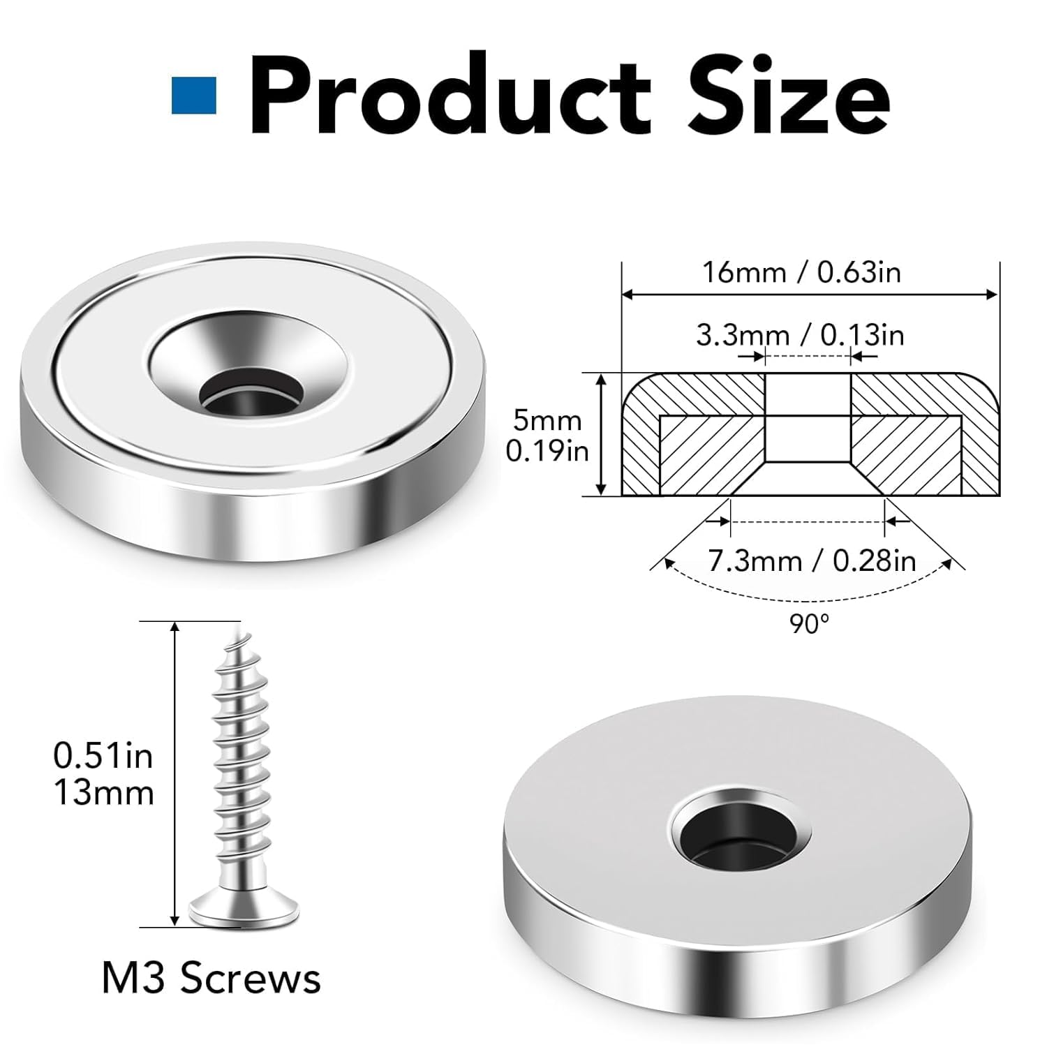 LOVIMAG Magnets Neodymium Magnet 20LBS Strong Heavy Duty Rare Earth 6 P — Amazon image 2