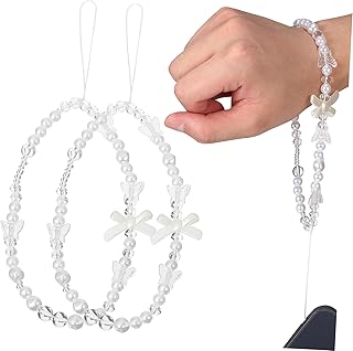 Hoement 2 Peças Cordão Capa De Telefone Alça De Telefone Charme Feminino Encantos De Telefone Alça De Telefone Exclusiva Acessórios De Telefone Charme Alça De Telefone Pulseira De