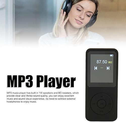 Miniatura 3 de Asixxsix Mp3 Player, Music Player with 5.0, 1W 8 HD Speaker, FM Radio, HiFi Lossless Sound, Digital Player for APE, FLAC, MP3, WMA, WAV, AAC LC,
