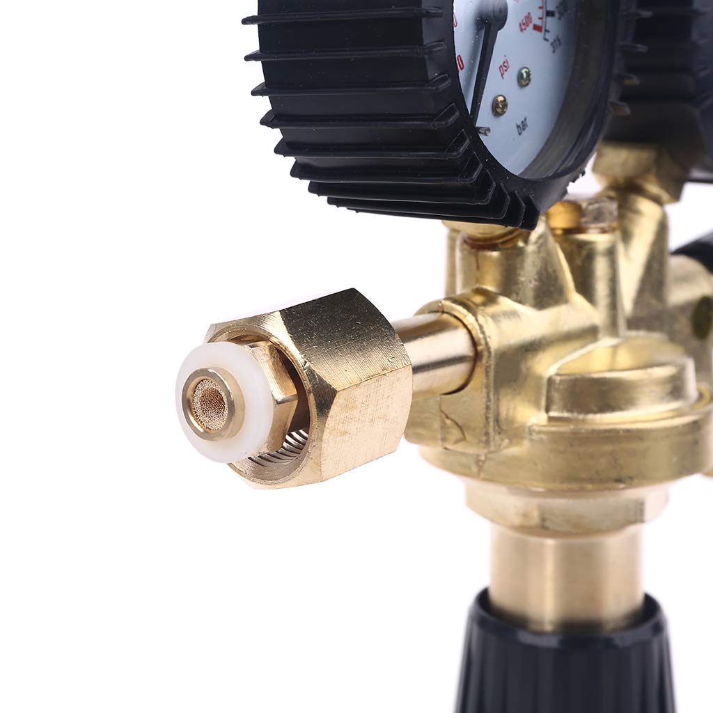 Regulador reductor de presión de nitrógeno de argón CO2 a prueba de golpes/MIG, reductor de presión de soldadura W21.8