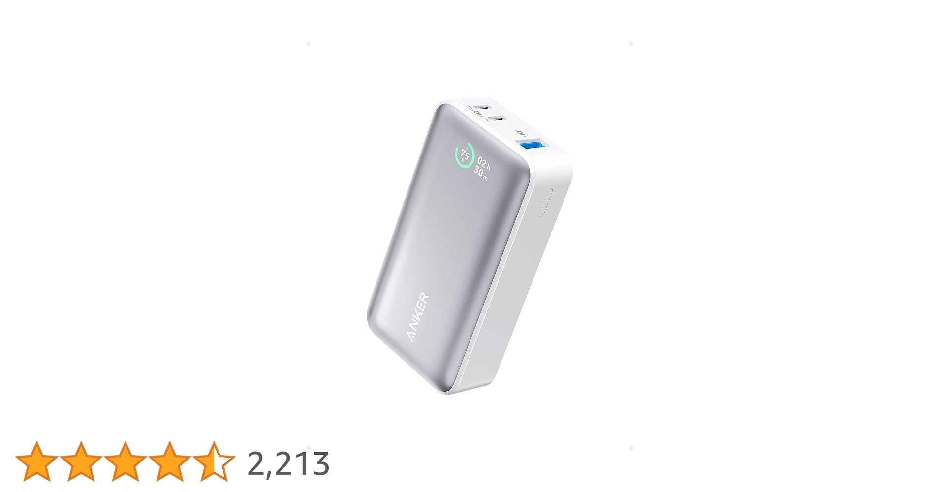 【新品未使用】Anker モバイルバッテリー10000mAh USB-Cパープル Anker Power Bank (10000mAh, 30W) | モバイルバッテリーの製品