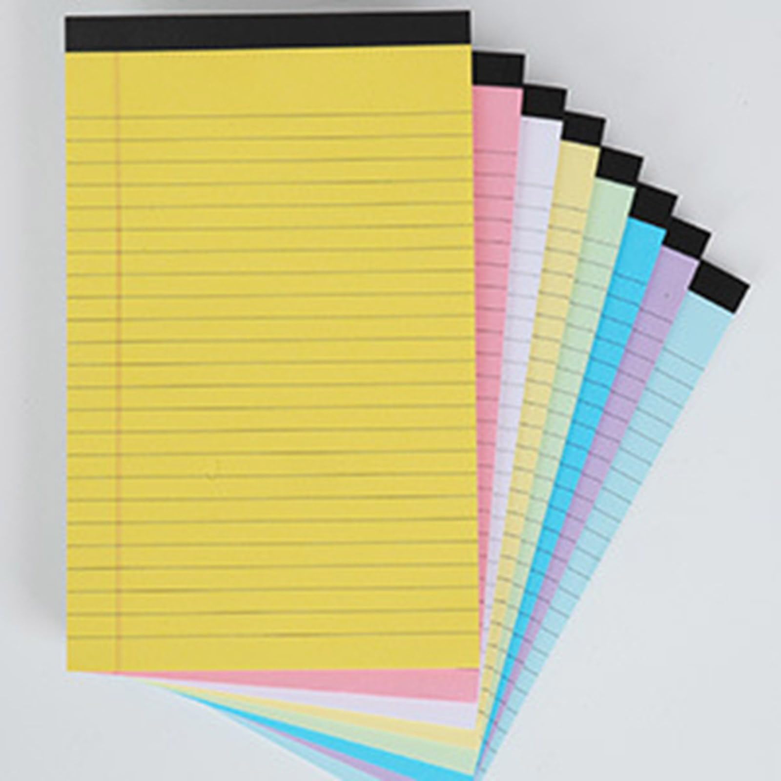 Blocco note colorato a righe, 8 pezzi, blocchi per appunti, piccoli graffi