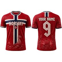 Norway Soccer Jersey 2026 - Custom Name Norway Tshirt, Norge Jersey Men Women Youth Norwegian Football Team Fans