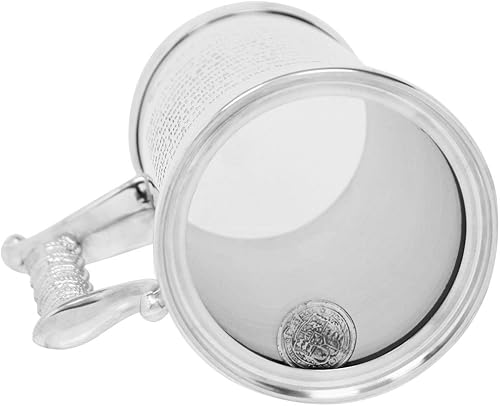 Miniatura 3 de English Pewter Company Taza de cerveza de peltre de gran calibre King Shilling Jarra de cerveza como se ve en la televisión HG170