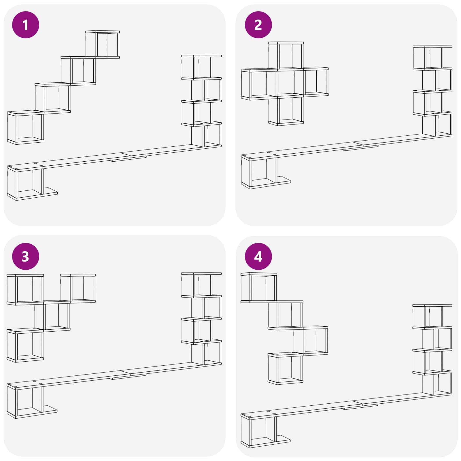 vidaXL Mensola per TV da Muro Bianco 200 x 15 x 94 cm, Soggiorno, Mobili Moderni, Mensole a Muro & Consolle, Mensola Flottante, Storage per Organizzazione Casa