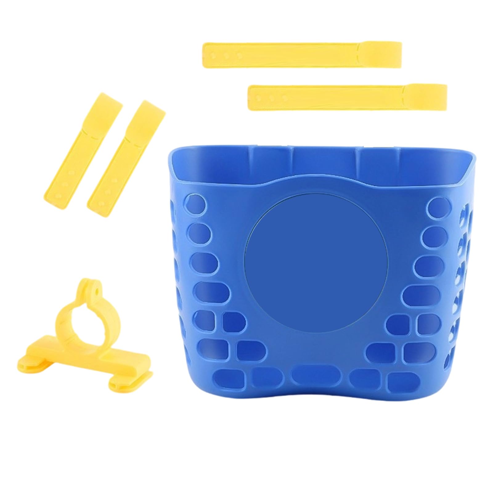 BWANGIAO Removable Bicycles Basket Colorful Bike Front Handlebars Storage Basket for Boy Girl Bicycles