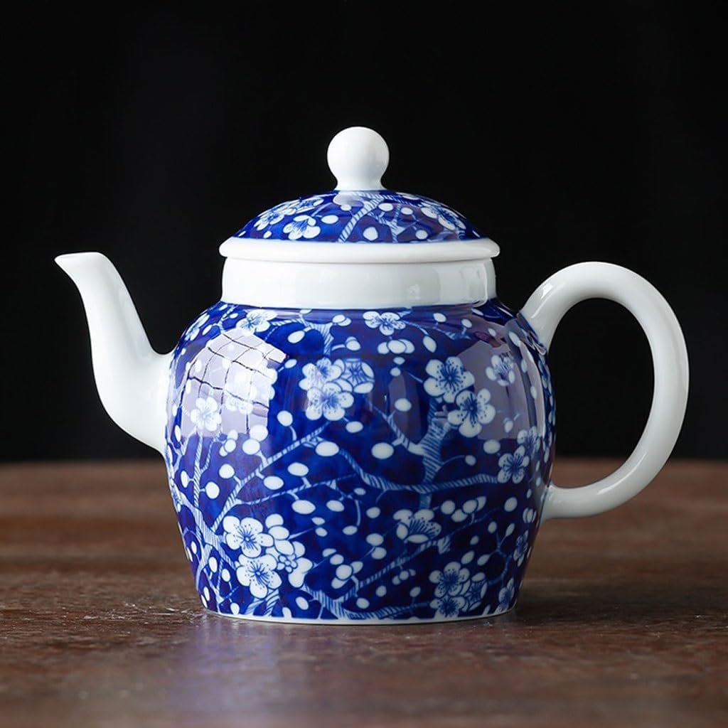Ceramic Teapot Chinese Style Filtered Tea Brewing Teapot Plum Teapot Ceramic Single Pot Household Kung Fu Tea Set Tea Pot Ceramic