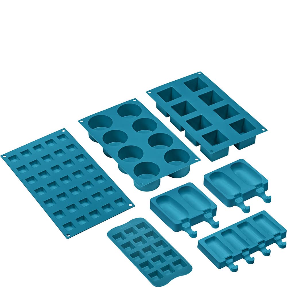 Smeg SMOLD Set con 7 stampi in Silicone per Forno e abbattitore