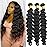 Loose Deep Bundles Human Hair, 3 Bundles Human Hair 20 22 24 Inch, 100% Unprocessed Brazilian Virgin Deep Wave Bundles, Natural Color for Black Women Hair Weave Extensions