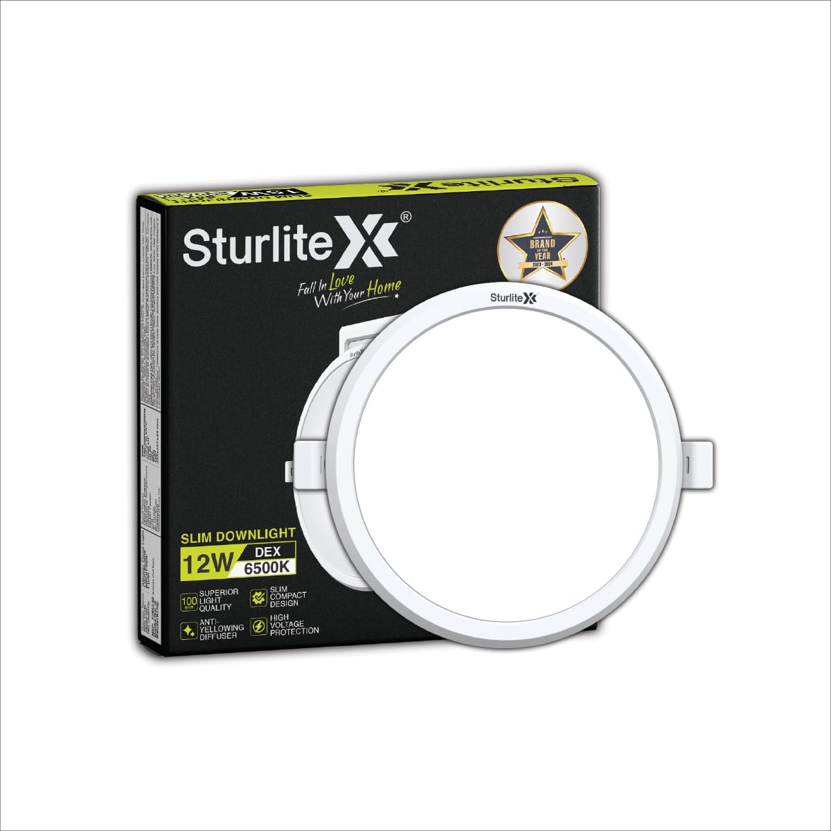 Sturlite Dex 12W Round LED Downlight| Cool White Color Temperature| 1200 Lumens with CRI Tech for Various Ceiling Types and Rooms - (Pack of 1)-image-18