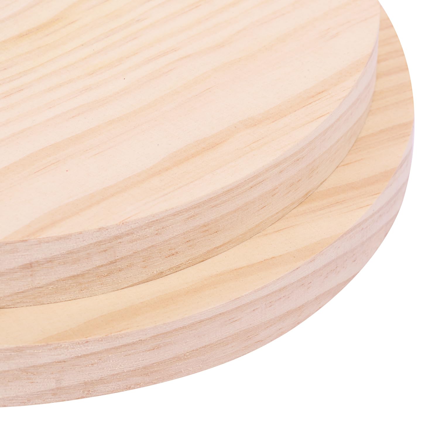 9 Stück 20,3 cm große Holzscheiben Kreise, unlackierte Holzuntersetzer, natürliche Holzscheiben, runde Holztafeln für Bastelarbeiten, Heimdekoration, Türhänger, Holzgravur, Holzgravur GNIEMCKIN.