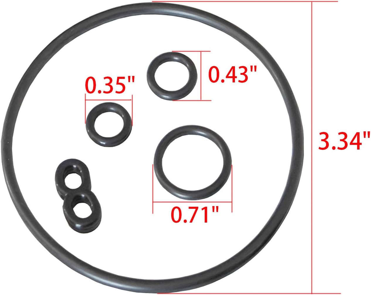 7238468 Water Softener High Flow Standard Valve Rotor and Seal Kit Replacement for Solved Leak Only Applicable to Valves with 5 Fixed Cover Screws M20 M27 M34 MSD20F MSD27B MSD34C and MCWF