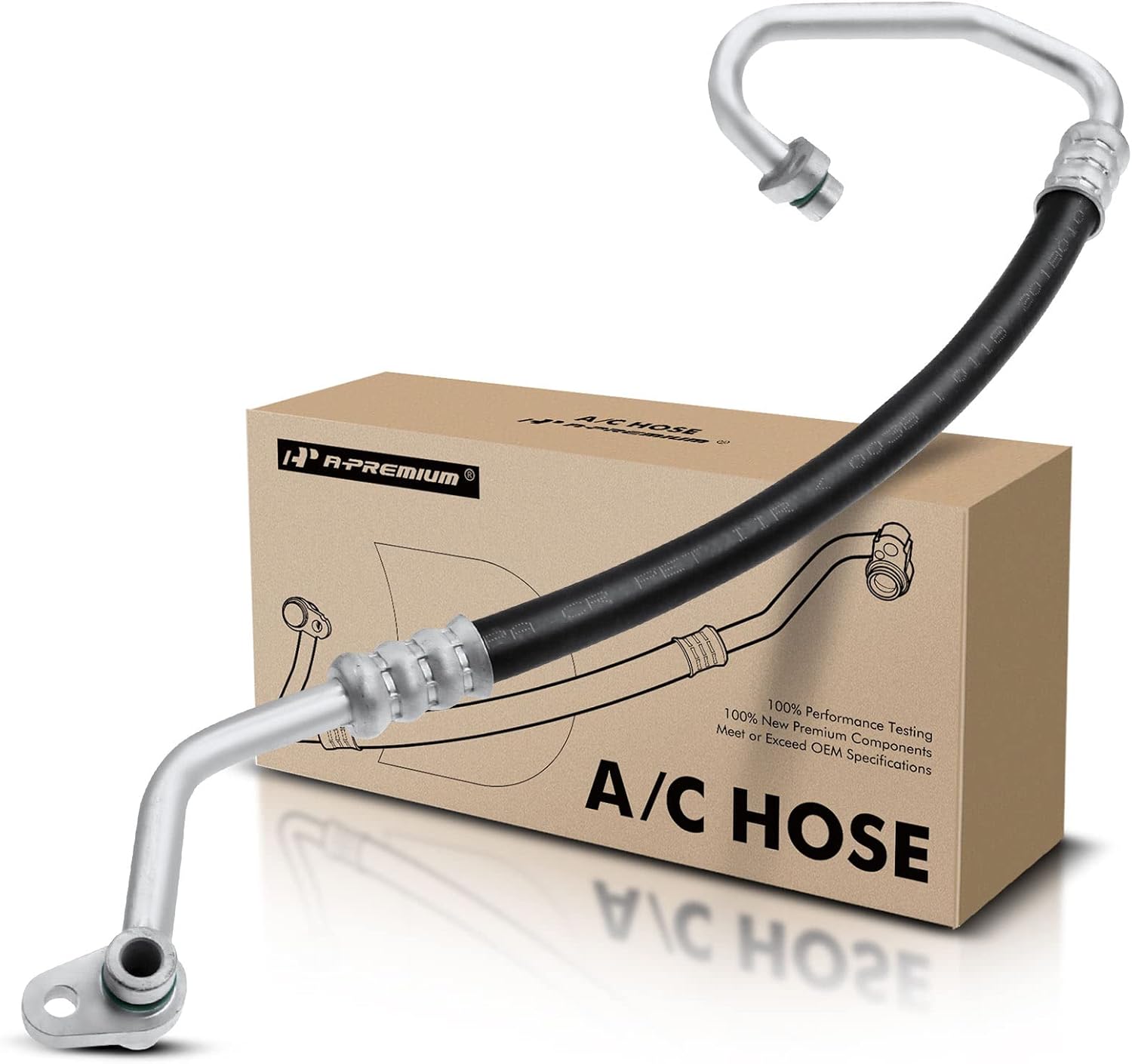 A-Premium A/C Discharge Line Hose Assembly Compatible with Nissan Sentra, 2007-2012, 2.5L, Compressor to Condenser