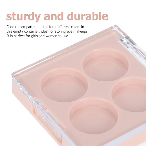 Empty Eyeshadow Palette: 2Pcs Make Up Container Blush Highlighters Pans Trays for Eyeshadow Lipstick Blush Powder