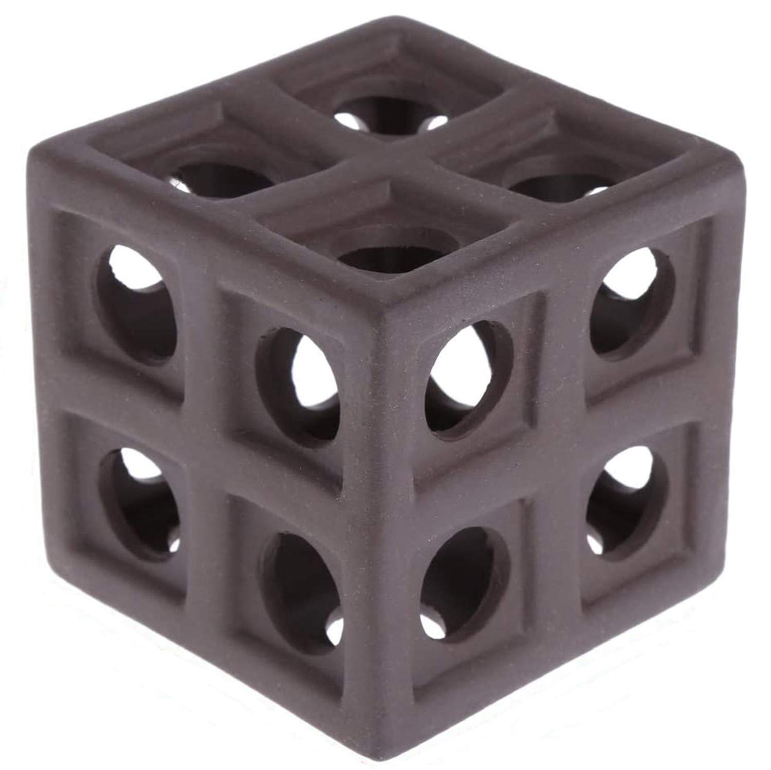 XMHF Aquarium Ceramic Small Fish Shrimp Crayfish Breeding Habitat Shelter Brown XM140