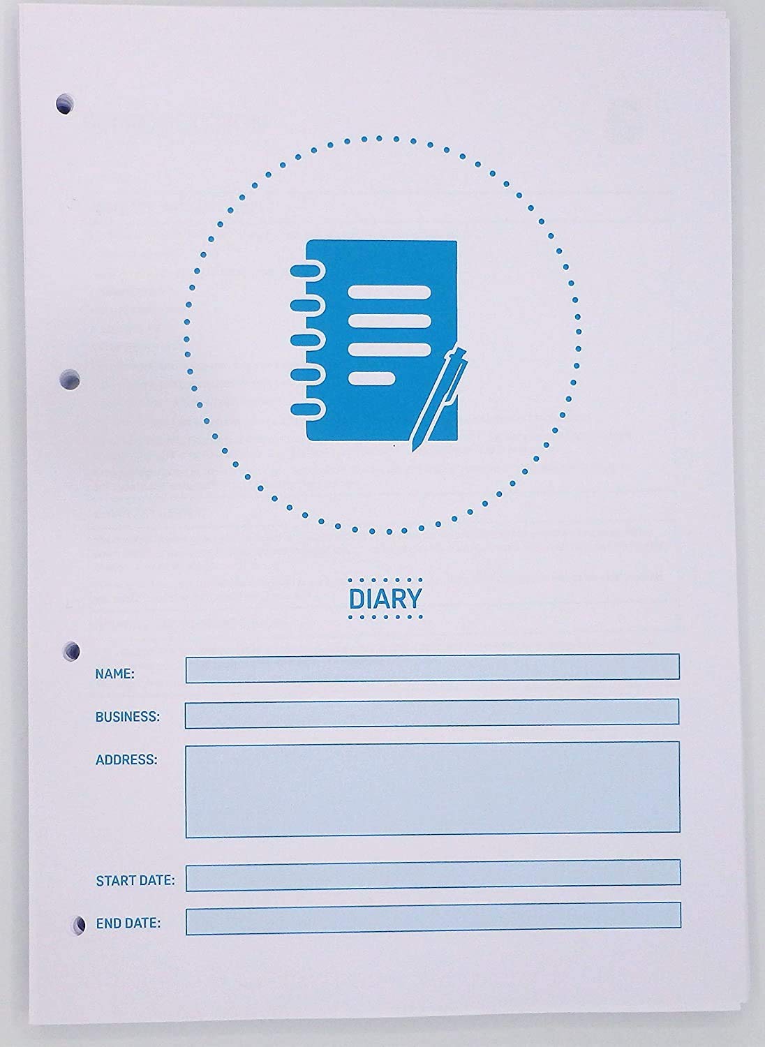 Caterers SFBB Diary and Freezer Checklist + 24 Month 4 Hole Punched