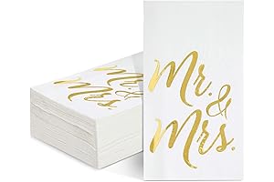 Sparkling Mr and Mrs Napkins for Couples Shower