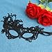 LAOTIDui Masquerade Mask for Women,2pcs Black Masquerade Mask,Lace Mask,Venetian Mask,Mardi Gras Mask,Mask for Masquerade Party,Carnival,Halloween,Costumes Party