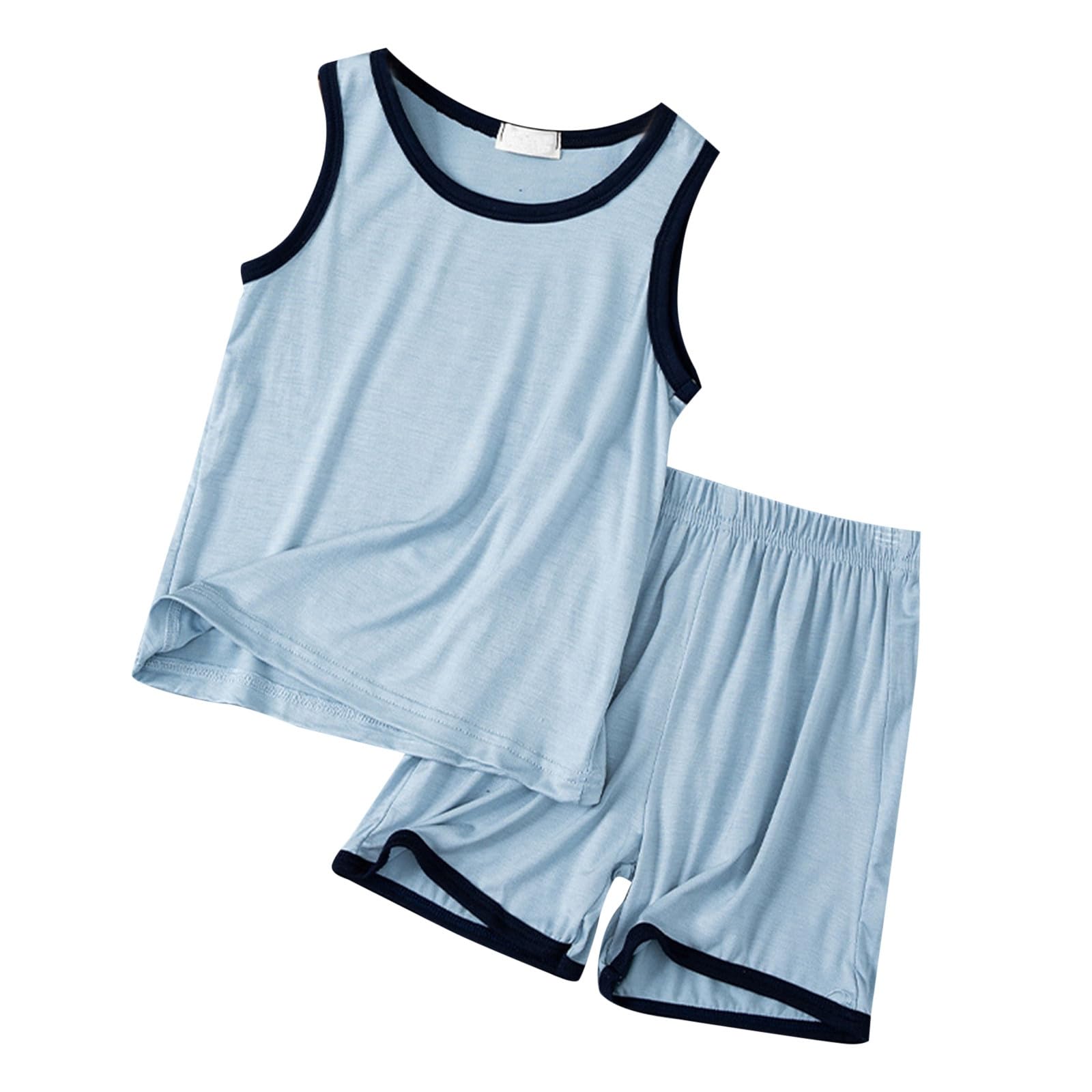 Kinder Sportanzug 2-teilig - Jogginganzug Set Jungen Sommer T-Shirt & Shorts