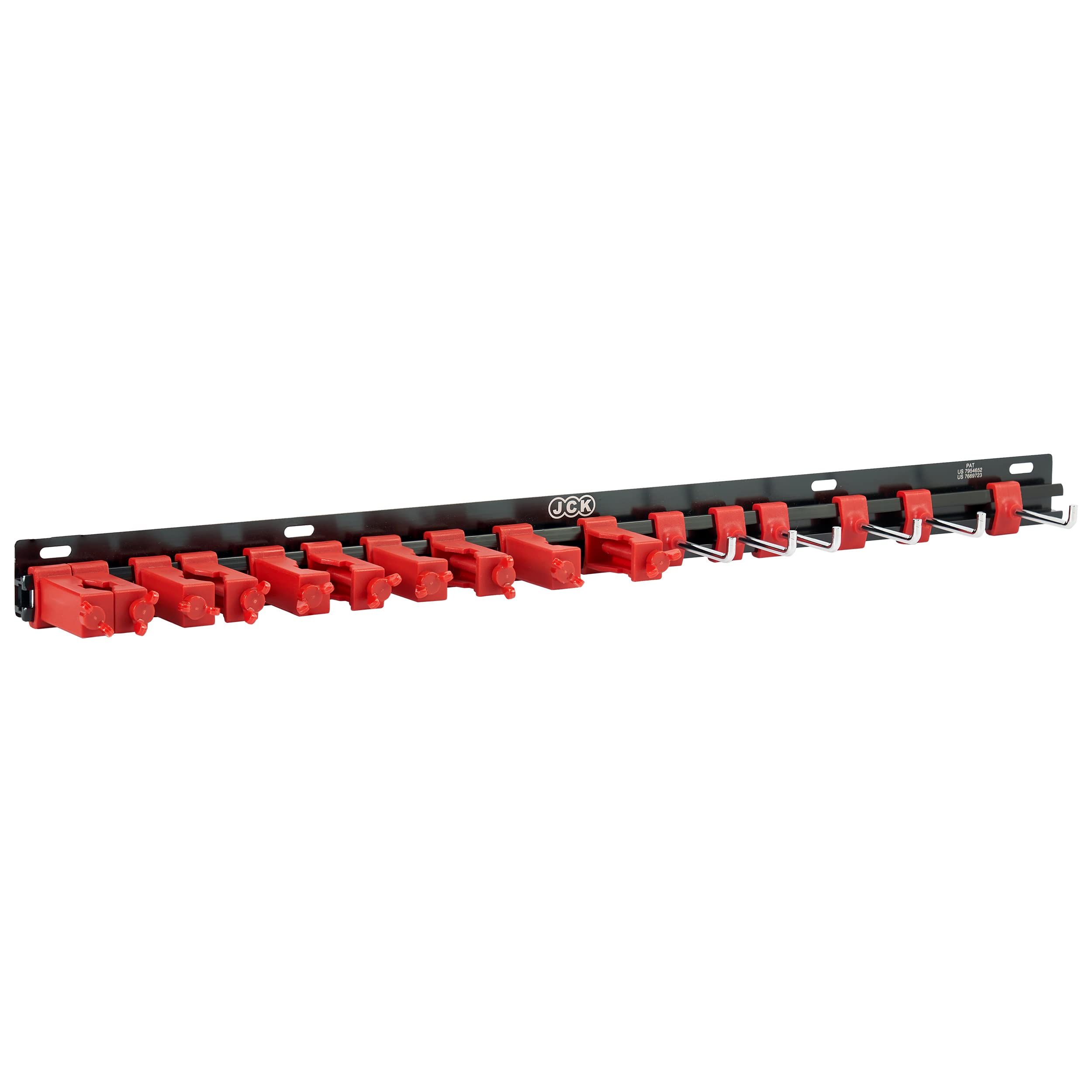 Jck Multi-Purpose Tool Organizer Aluminum Multi-Purpose Gardening Tool Organizer, Aluminum Rack Organize Gardening Tools Secure Clip Combination Toolbox Socket Storage