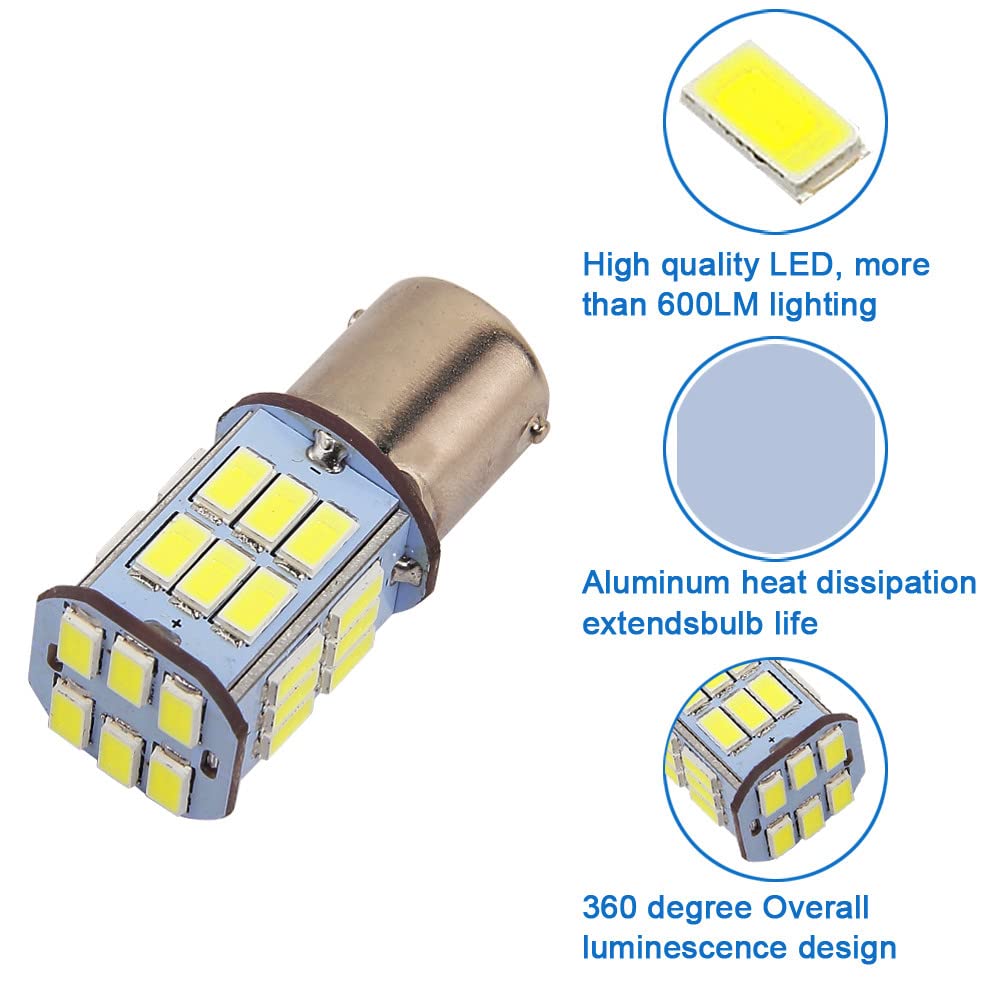 1157 witte ledlampen, 360 graden verlichting en 300% helderheid, Canbus 1157 witte ledlampen, 360 graden verlichting en 300% helderheid, Canbus