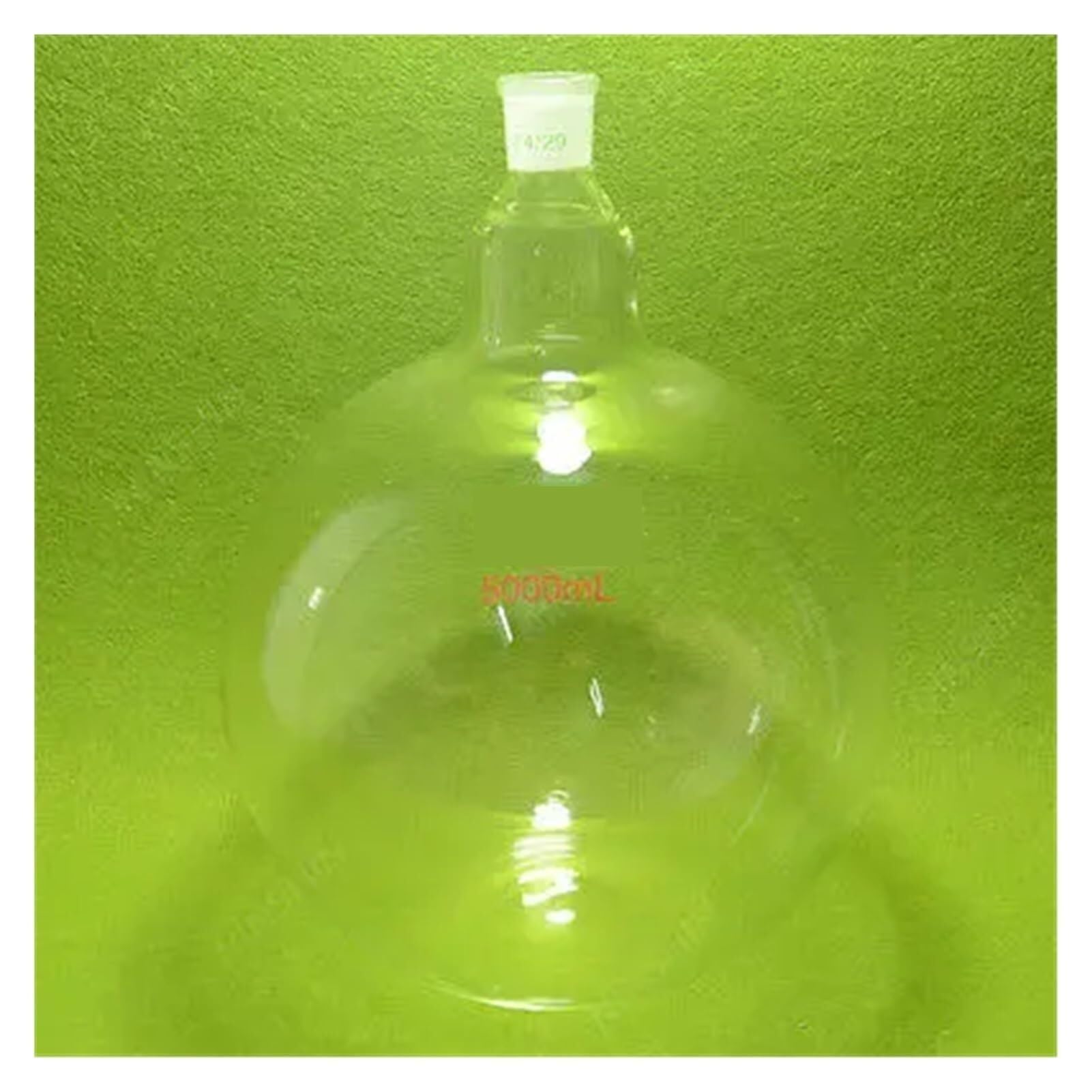 Matraz Erlenmeyer Graduado de Borosilicato, Matraz de Fondo Plano de 5000 ml, Cuello único, Junta 24/29, Pared Muy Gruesa, matraz de Laboratorio