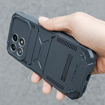 Fat Bear Durable Rugged Shockproof Armor Protective Shell Skin Case Cover for Xiaomi Redmi K90 / K90 Pro Max Black-Regular, for Redmi K90Pro Max