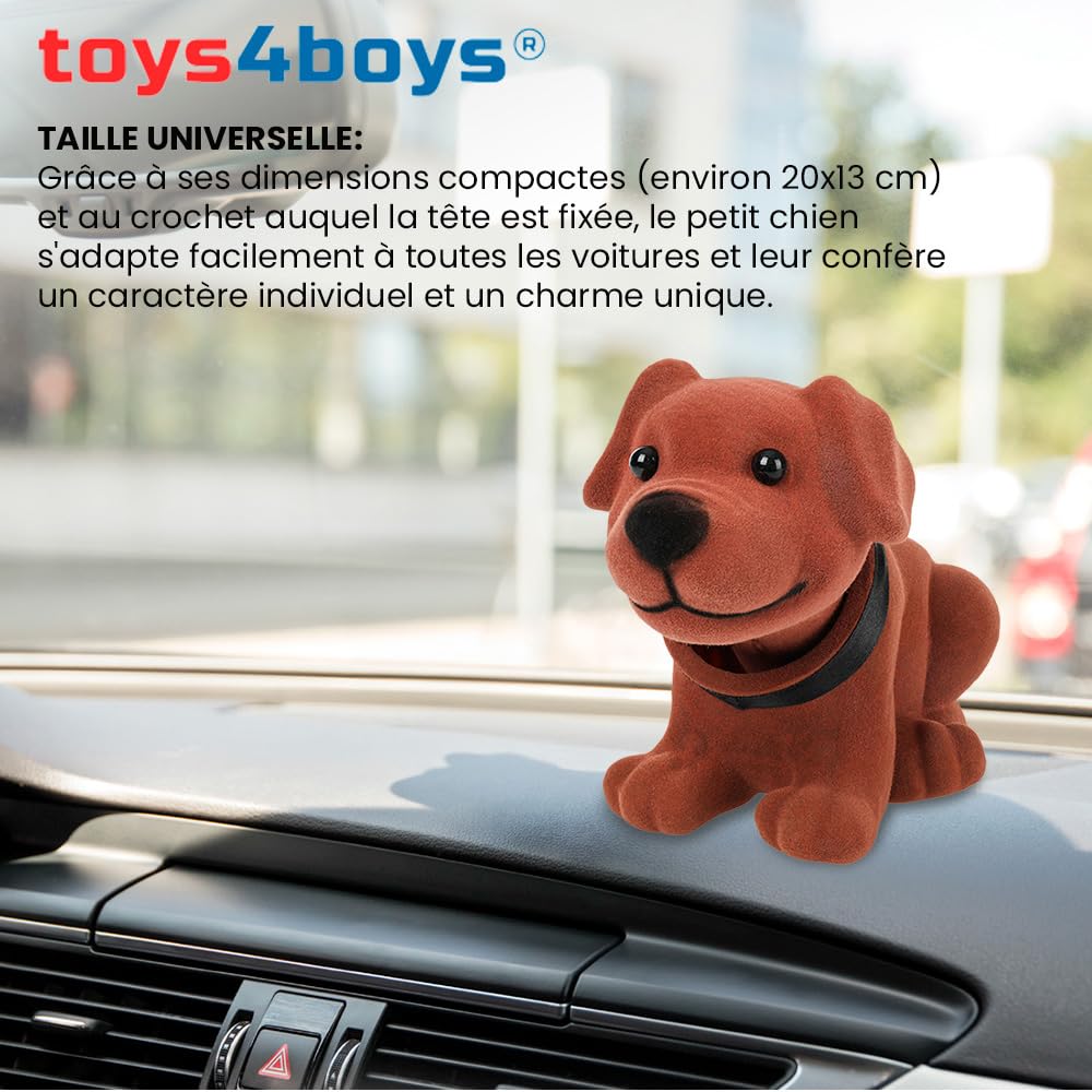 Toys4Boys Cane oscillante 20x13 cm testa di bassotto dondolante pupazzo in resina per auto decorazione cruscotto