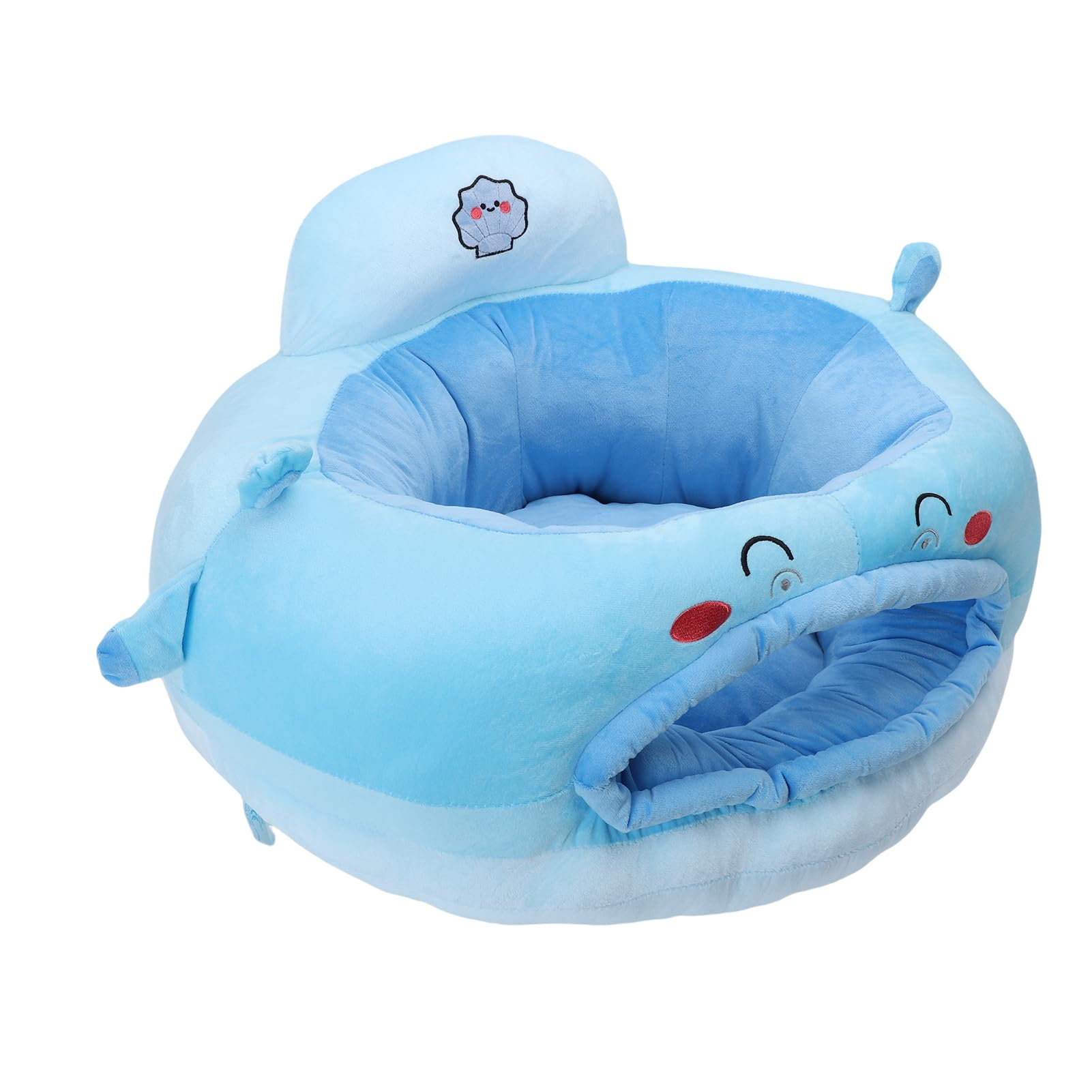 Jiawu Divano per Sedersi per Neonati, Divano di Supporto per Neonati in Morbido Peluche con Animali dei Cartoni Animati, Sedia per con Supporto per Paraurti a 360 Gradi per per la Schiena del (stile