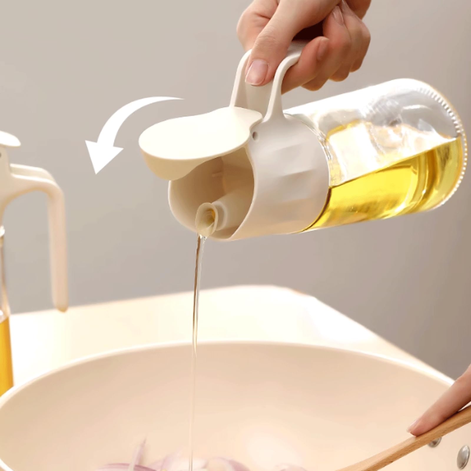 KRILLIQ Lattina di Olio 2 pz/Pacco Bottiglia di Olio Commestibile Bottiglia di Olio e Aceto Bottiglia di Olio e Aceto per Migliorare la Felicità della Vita per Condimento
