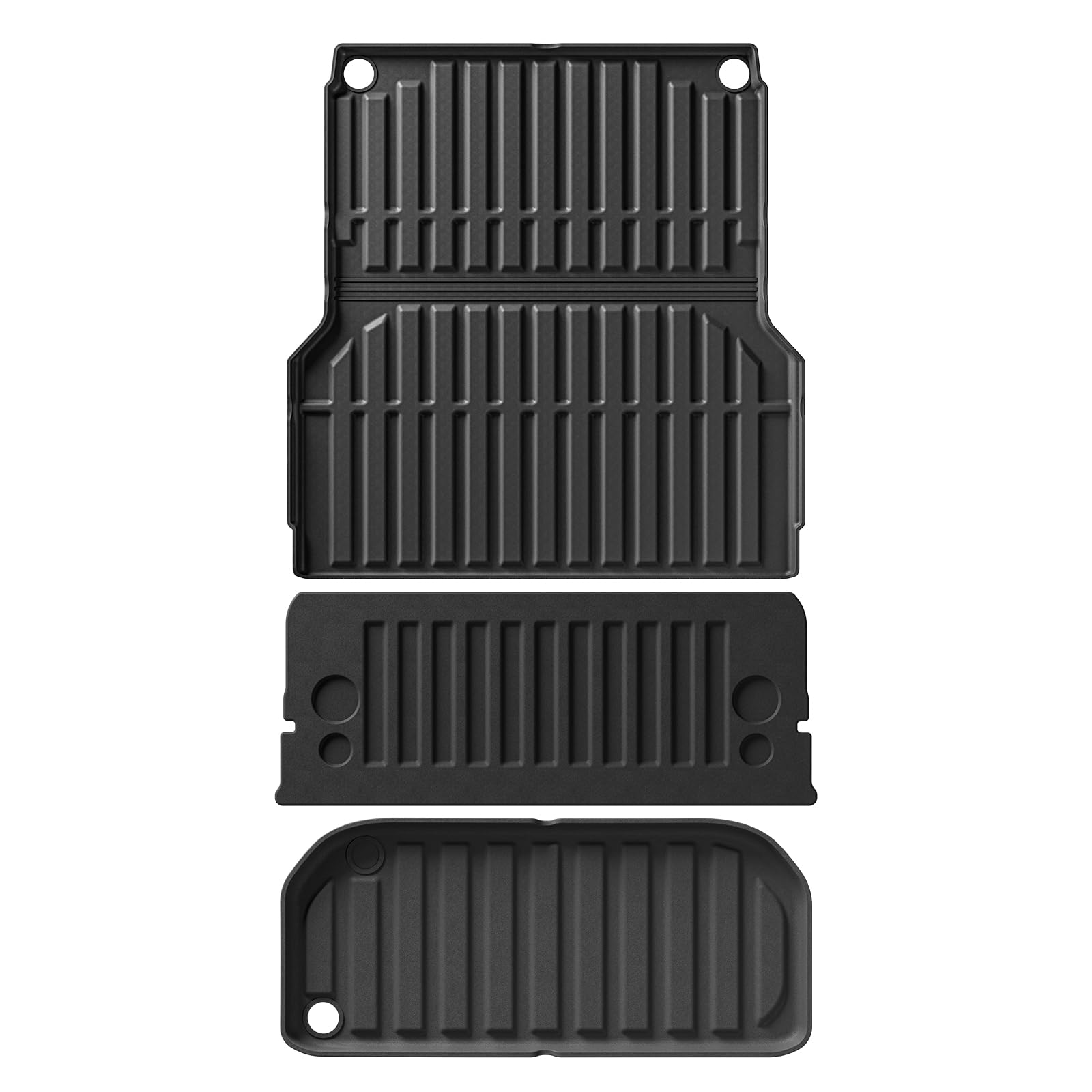 LUCKEASY 3PCS Truck Bed Mat Tailgate Mat Truck Bed Lower Mat for Hyundai Santa Cruz 2022 2023 2024