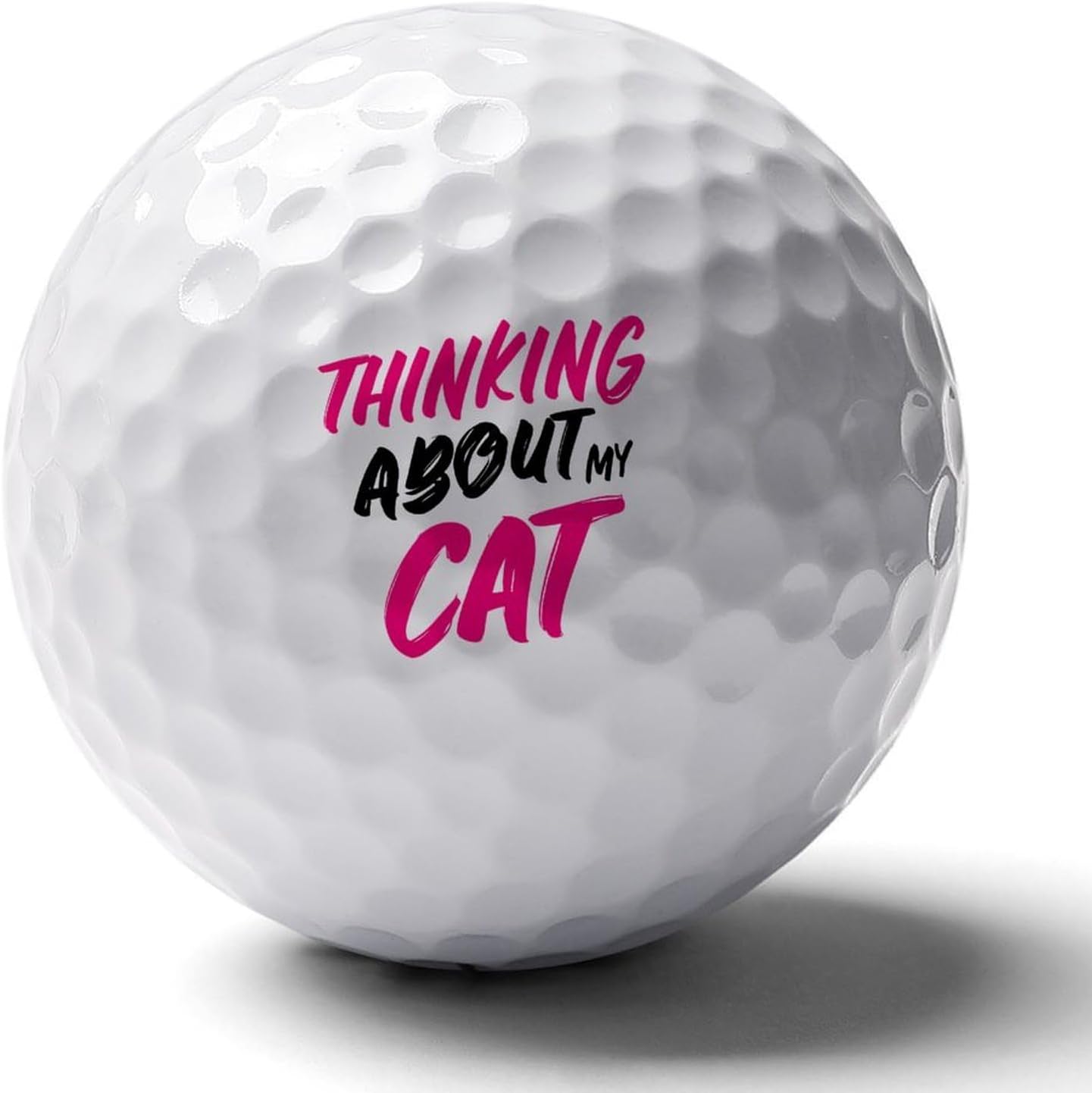 Thinking About My Cat Rubber Golf Balls Practice Ball Elastic for Training Backyard
