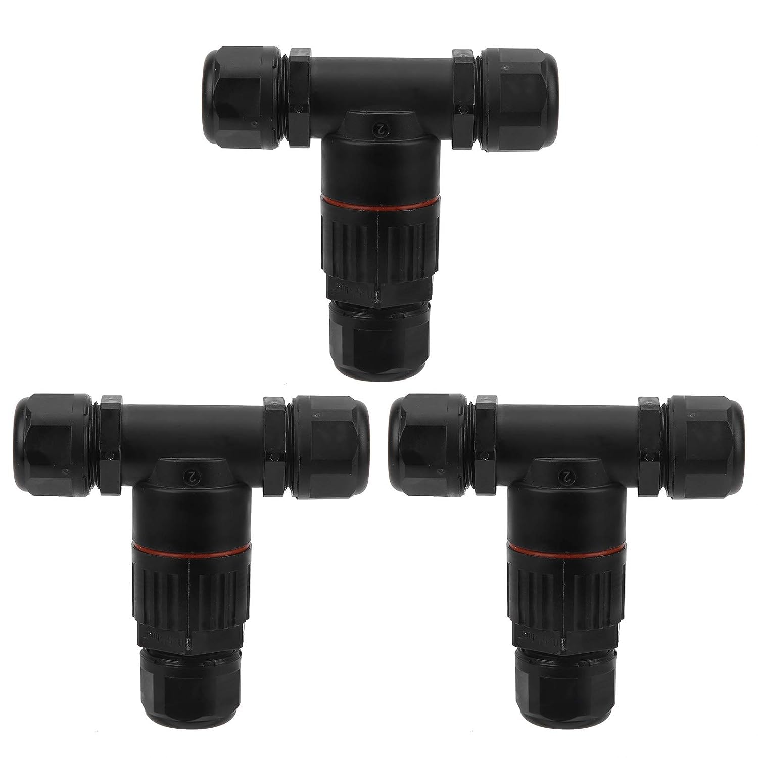 6 Pezzi Connettore Per Cavi A 3 Poli, Impermeabile IP68 A - Foto 3