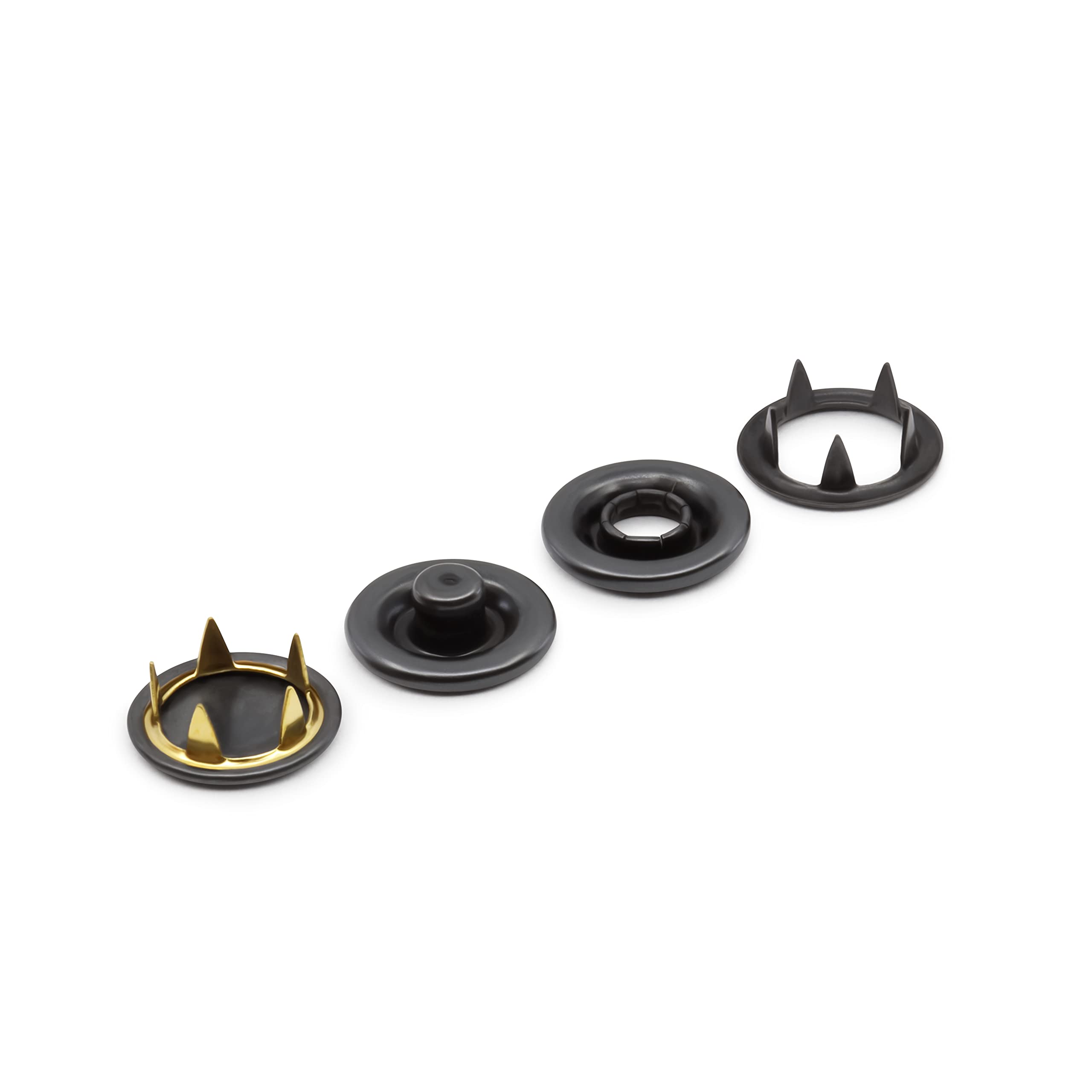 Dritz Snaps, Negro, 5/8", 36 Sets