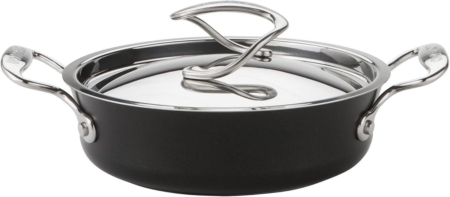 Circulon Style Induction Saute Pan with Lid 20cm Non Stick Saute Pan