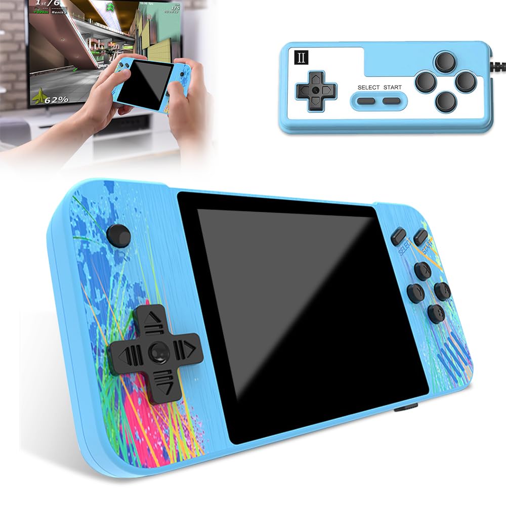 ADDLIVE Retro Handheld Game Console, 3.5 HD Screen handheld games consoles, Retro Video Game with 800 Classic Games, Portable Handheld Games Supports 2 Players Connected TV, Gifts for Adults Kids