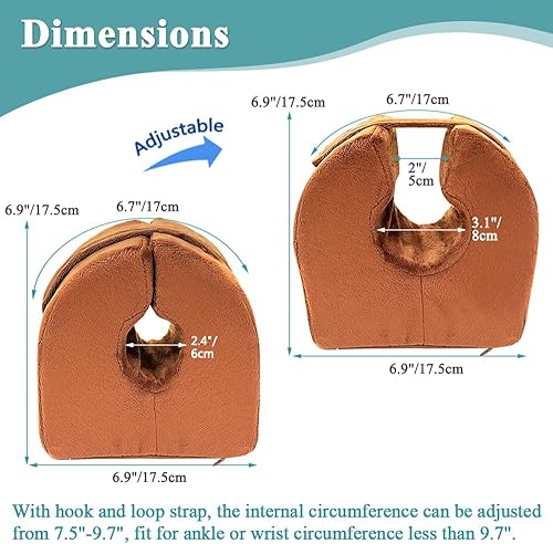 Miniatura 2 de Zelen Almohadas de apoyo para los pies, protectores de tobillo, elevador de talón, almohada de elevación de pies, cojín médico de tobillo para