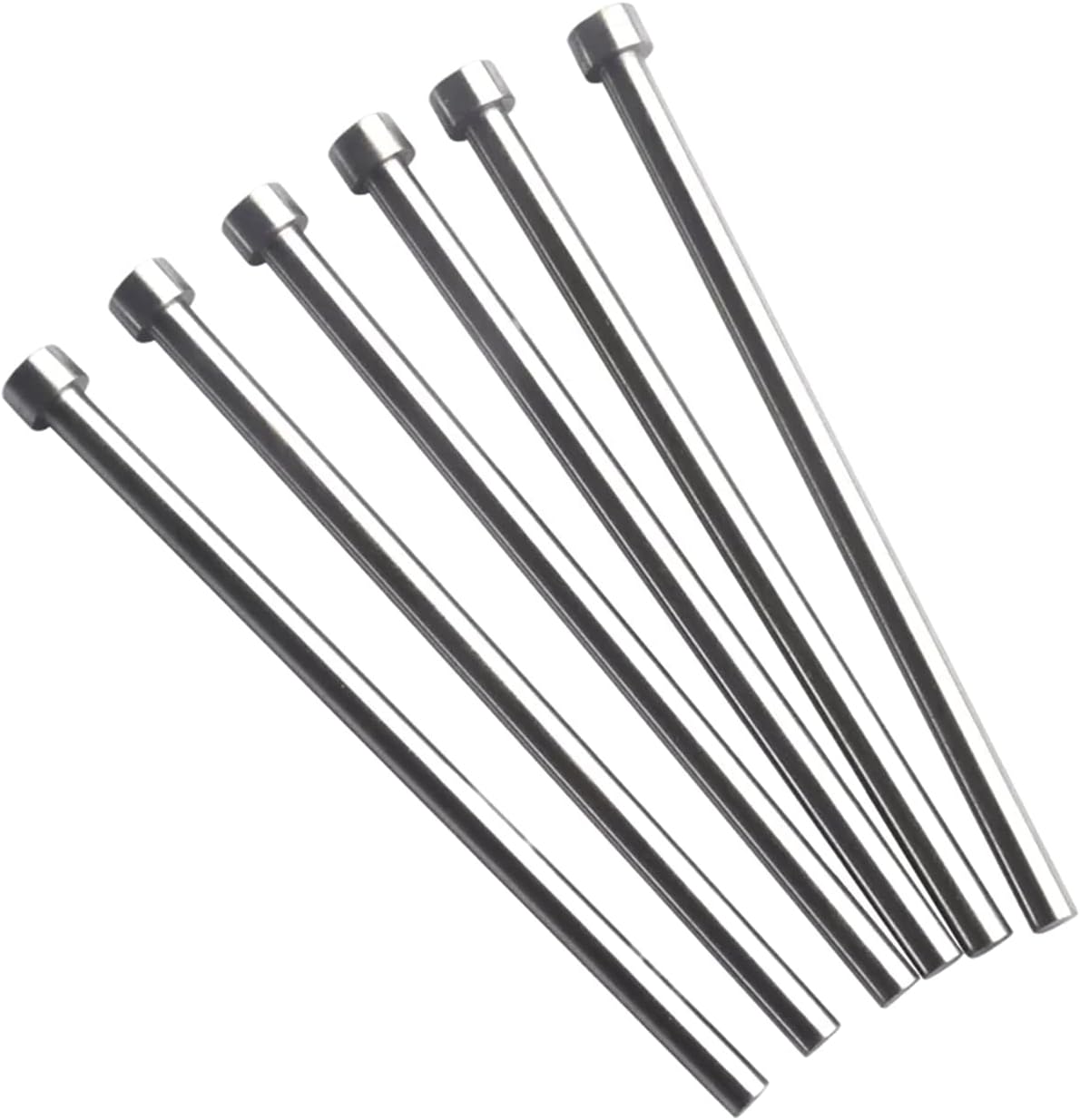 5pcs Round 9.6mm Dia Tip Straight Ejector Pin, Rod Diameter 16x5mm Bearing Steel Die Thimble Shank Punches for Mould Manufacturing, 9.6x100mm (DXL)