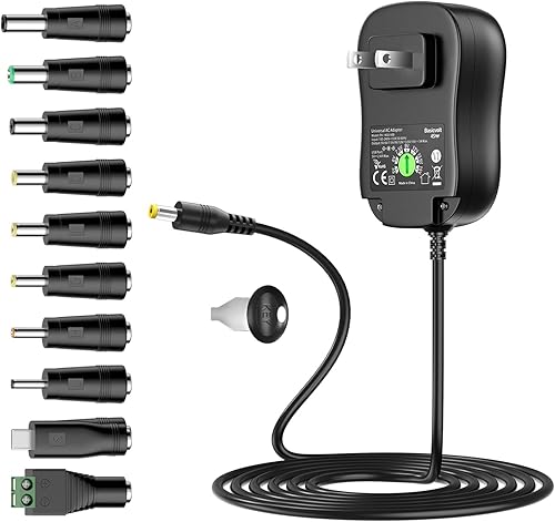 Fuente de alimentación universal 5V 6V 7.5V 9V 12V 13.5V 15V 3A 2.5A AC DC adaptador de corriente 45W cargador de pared con 5V 2A enchufe USB para